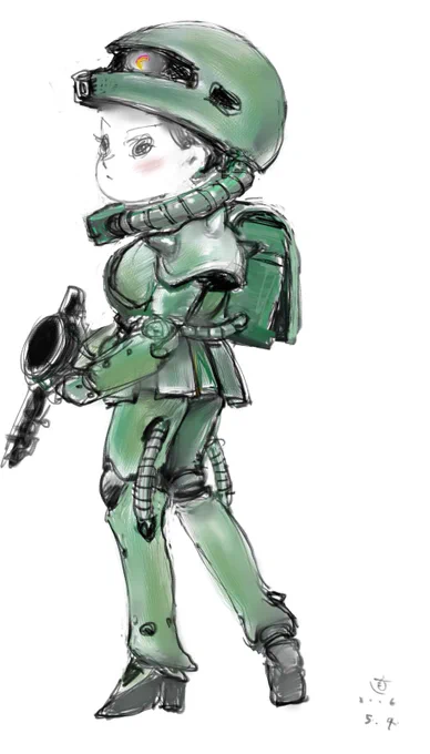この絵を描いてもう10年が経ったのだった