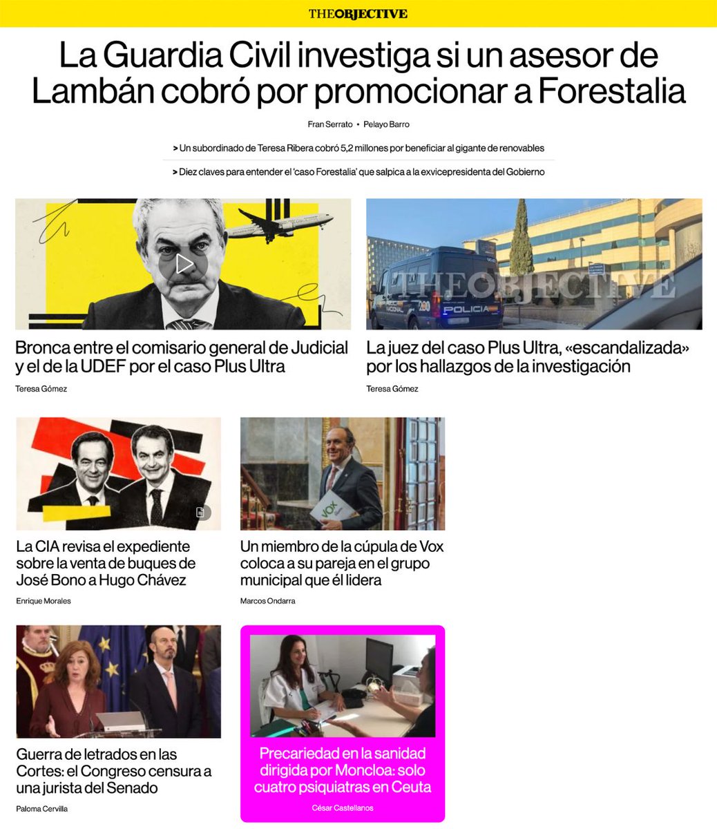 TheObjective_es's tweet photo. 📰 Esta es nuestra portada de este lunes, 9 de marzo de 2026. Consulte aquí todas las noticias del día. 👉 https://t.co/5s0xVqIed9 https://t.co/dYfERf9yqO