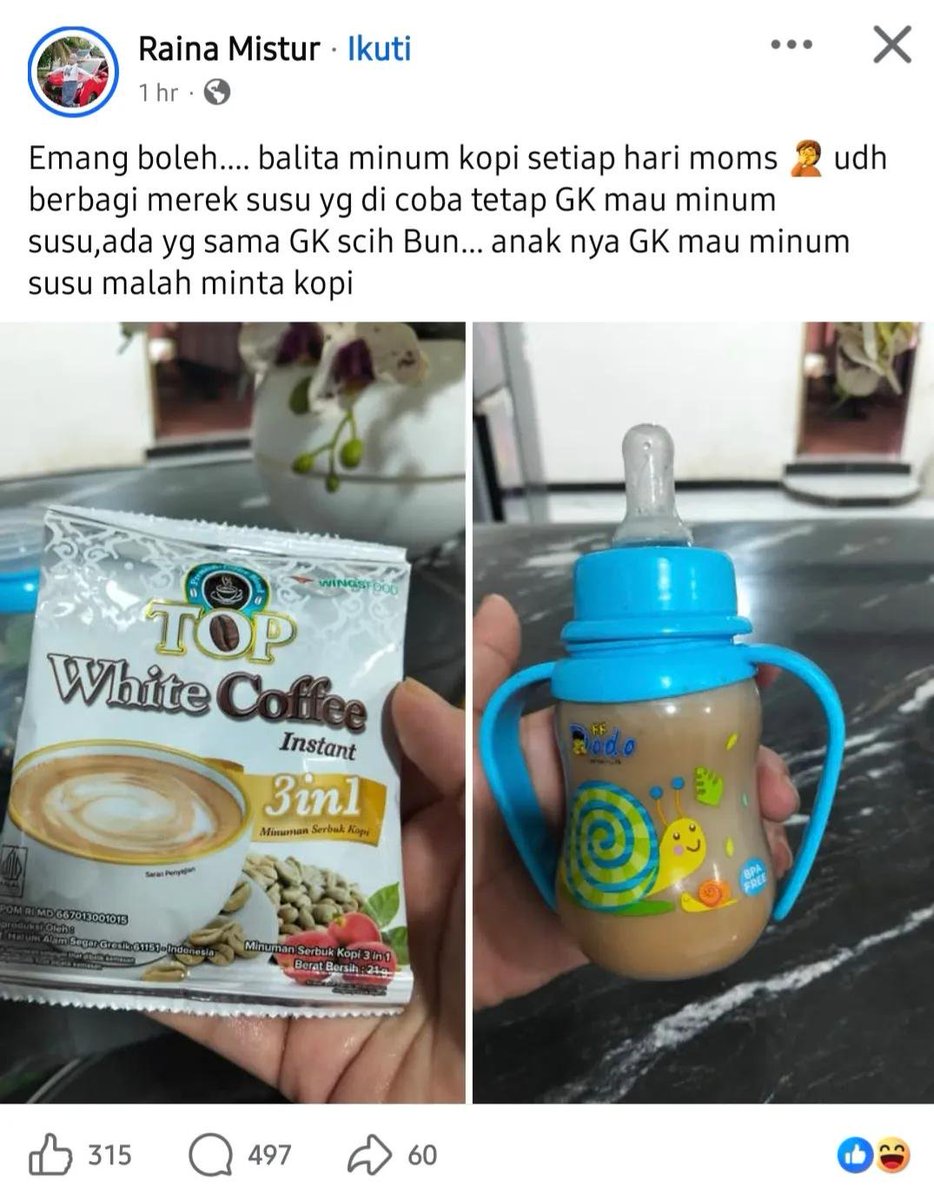 Ya klo anaknya gamau, apa kudu diturutin???
Tau gk bahayanya apa?
- jantung berdebar
- anak lebih gelisah
- ganggu tidur
- dlm jangka panjang bisa ganggu pola makan &amp; penyerapan nutrisi

Klo apa2 diturutin, balita jd belajar klo nolak makanan lain tuh gpp krn tetap dapet yg dia