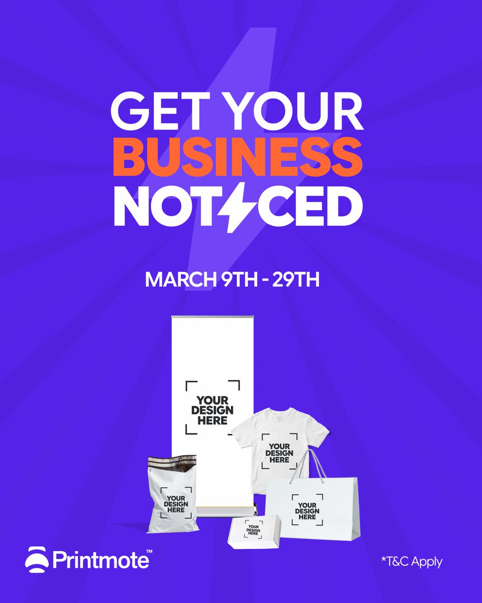 Get your Business noticed with Printmote! tweet media