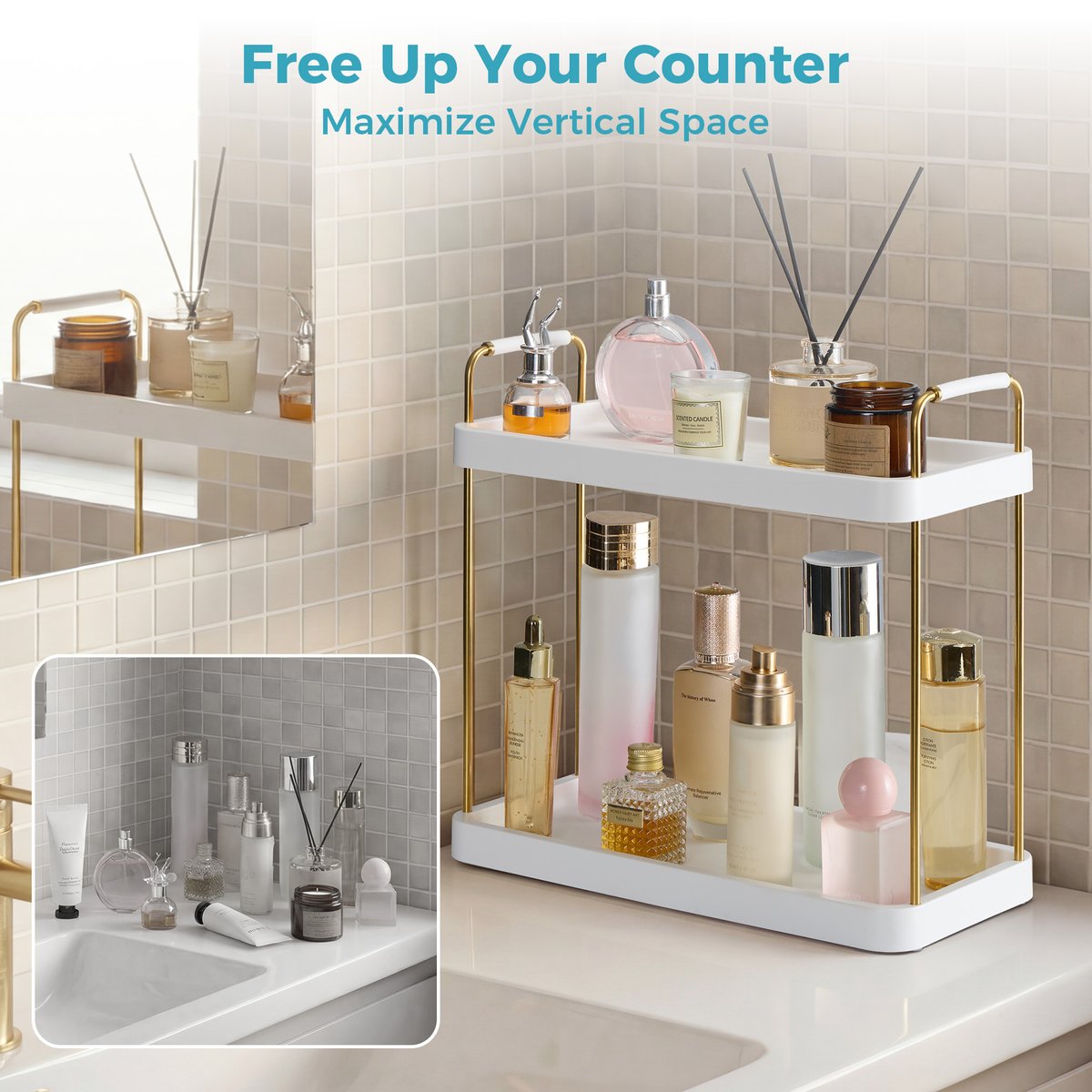 HHousewaregroup's tweet photo. Small shelf, big organization ✨

• Fits tall bottles
• Saves counter space
• Waterproof &amp; durable
• 1-minute assembly https://t.co/uuLXRw2RxT