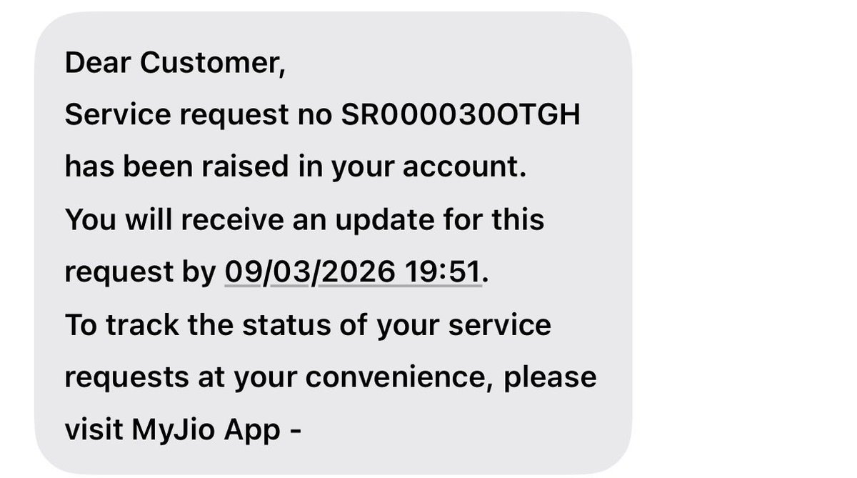kaamranAli3's tweet photo. @JioCare absolute worst service from the self claimed no. 1 network provider in India. I’ve been facing continuous disruptions and now my jiofiber has been out of service for a week now. I’ve raised two service requests and all of them are being cancelled without any visit. worst https://t.co/itgt1YNhDu