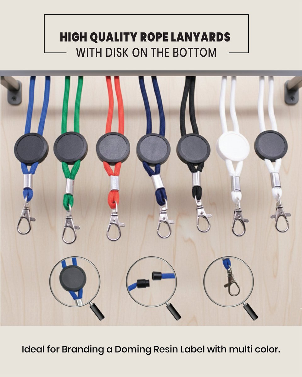 fotokad's tweet image. 🎨 High Quality Rope Lanyards with Disk Bottom!
Perfect for branding with a Doming Resin Label — available in multiple colors! Ideal for events, schools &amp;amp; corporates.

📩 DM us to order!
fotokad.ae

#RopeLanyards #CustomLanyards #BrandingProducts #PromotionalItems
