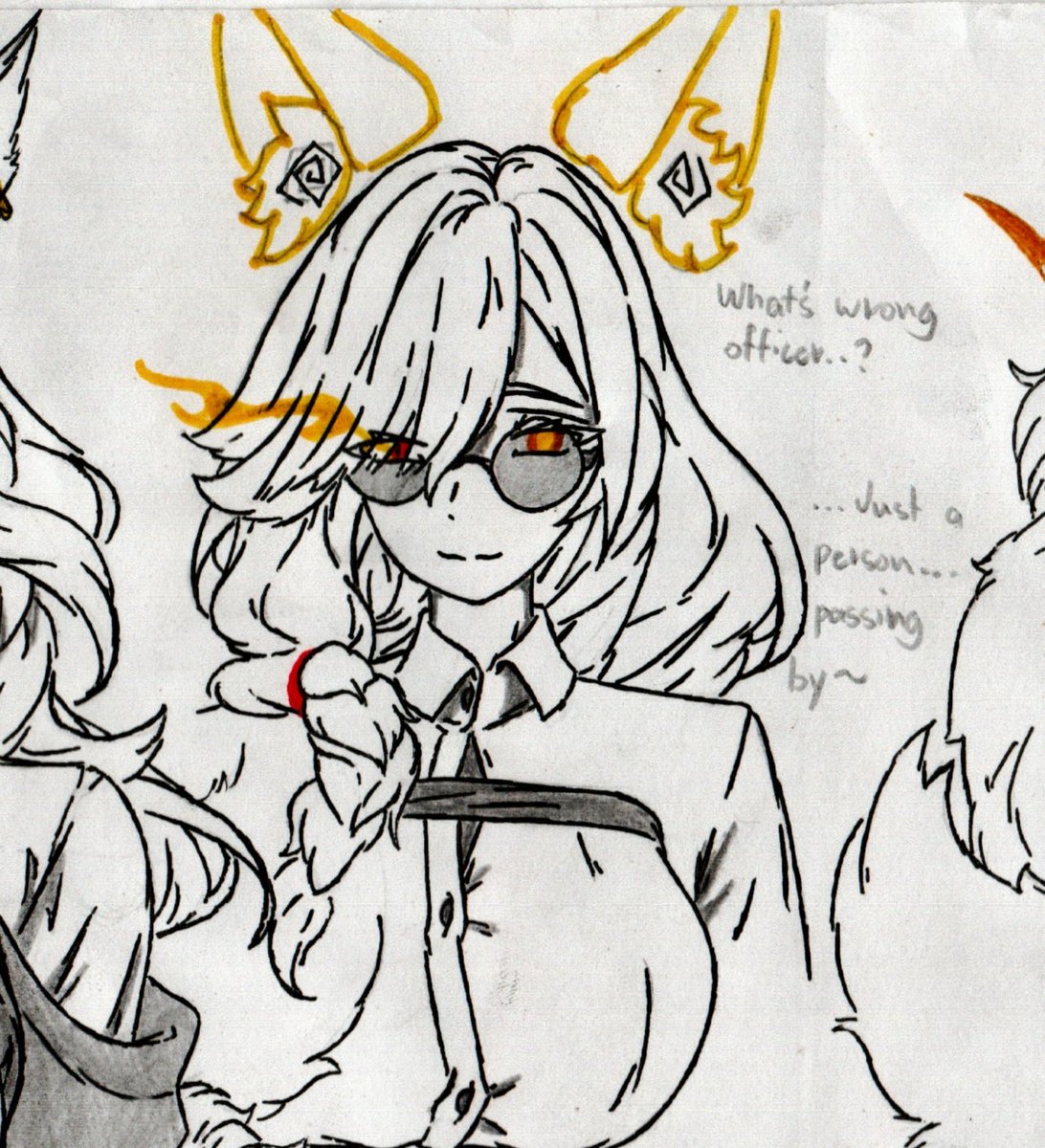 YamuriNyan's tweet photo. A fun lil fanart for @KeiYoshimura2  :3

#fanart #ocart #traditionalart https://t.co/aePMP8yEeR