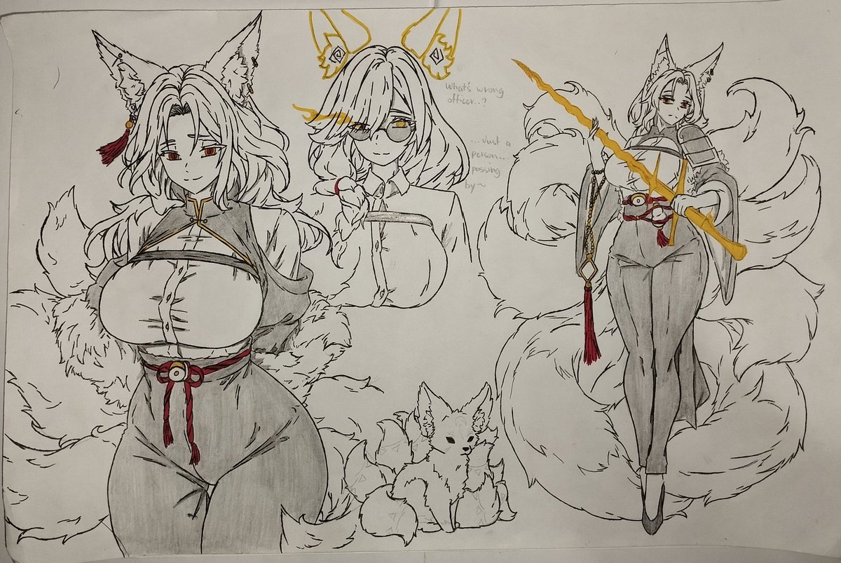 YamuriNyan's tweet photo. A fun lil fanart for @KeiYoshimura2  :3

#fanart #ocart #traditionalart https://t.co/aePMP8yEeR