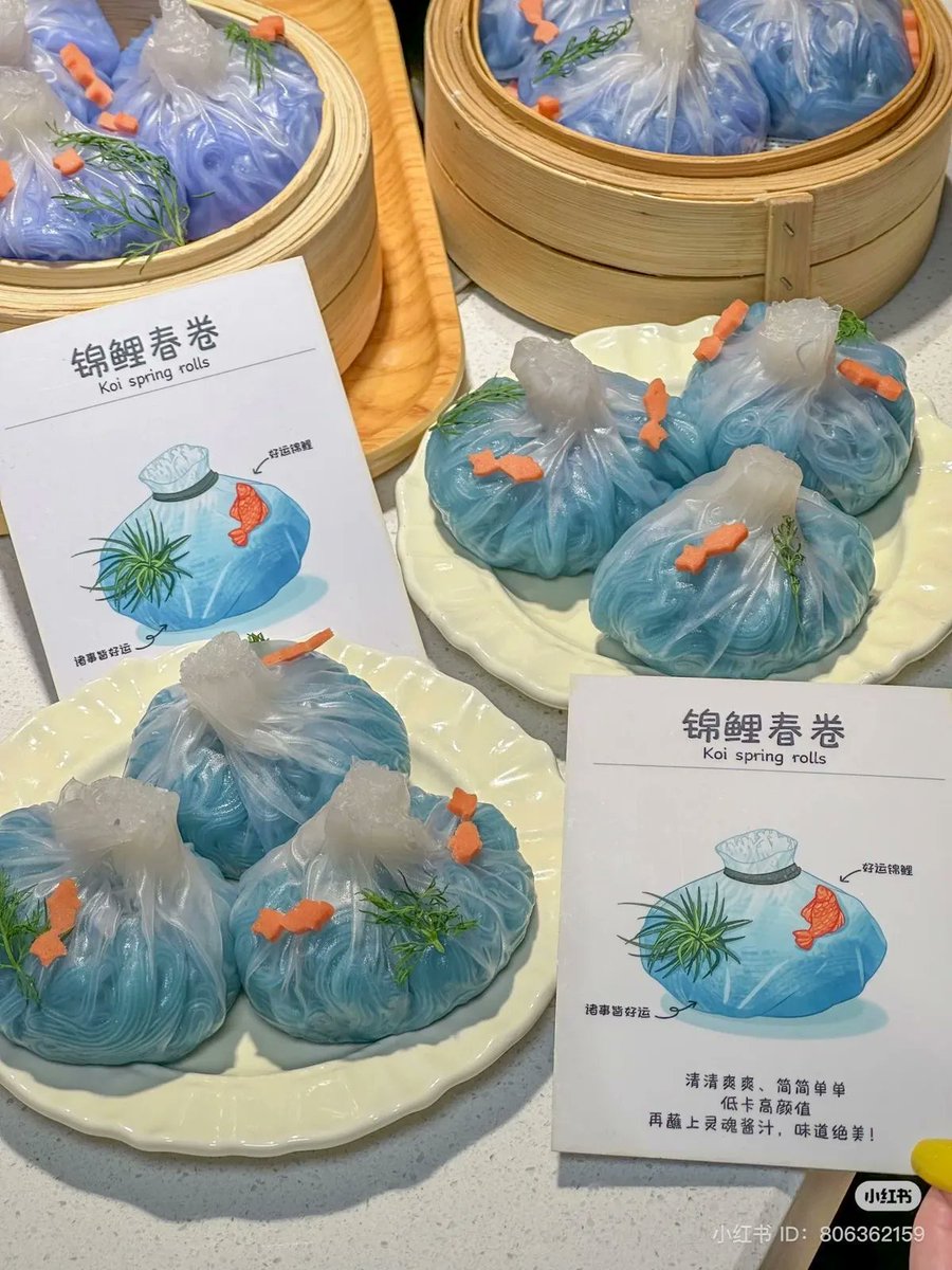 Koi spring rolls