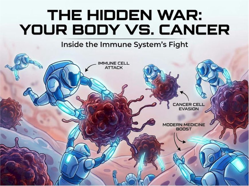 myamericandr's tweet photo. Your immune system is your body’s first line of defense and it can even help fight cancer. But sometimes cancer finds ways to hide from it. Understanding this battle is key to better treatments.  

🔗 Read More https://t.co/PfsO1nGfnw https://t.co/cvmQha32WW