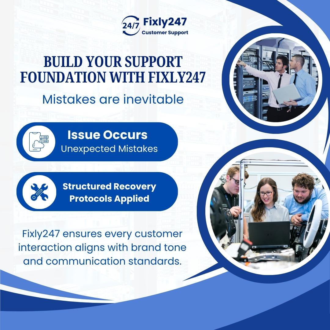 Fixly247's tweet photo. Mistakes are inevitable.
Professional recovery defines brand perception.
Fixly247 applies structured recovery protocols.

#ServiceRecovery #Fixly247 #CustomerExperience  #BrandTrust #OperationalExcellence https://t.co/lSt2cSgM8b