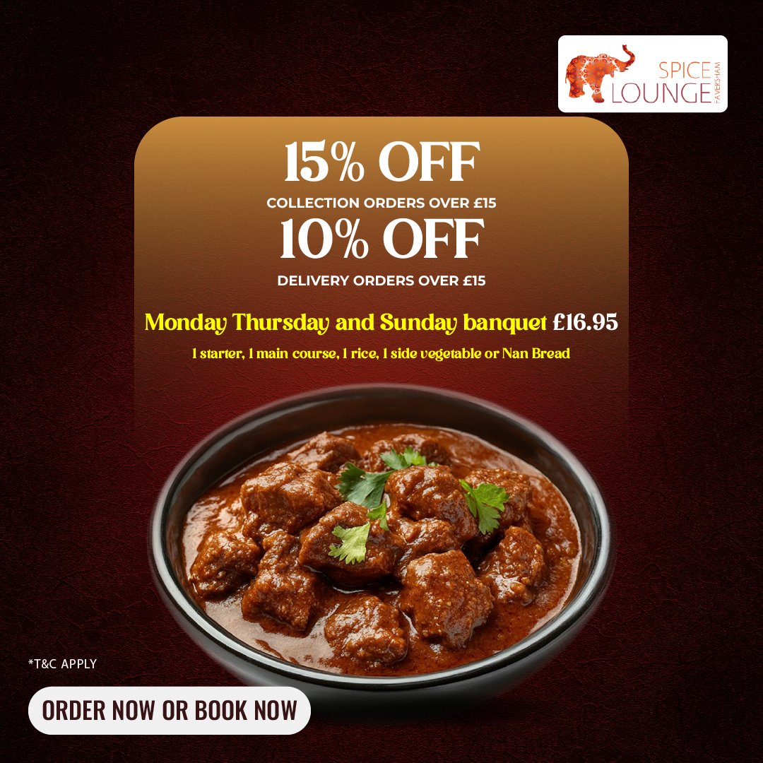 spicefaversham's tweet photo. When hunger strikes, there’s no need to complicate things. Enjoy a ready-to-eat meal at home. Order online 🍽️

📲 Order: https://t.co/Xm01aOVvYj
 🍴 Book Now: https://t.co/mKd1XEWnGP 
📞 Call: 0179 553 3322

#SpiceLounge | #MyFavourite | #MoreFood   | #IndianCuisine https://t.co/fVOxWDe2MC