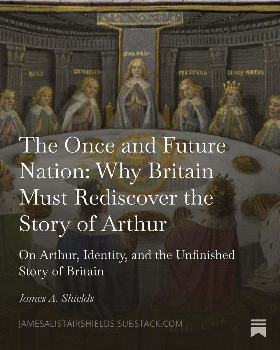 james_shields's tweet photo. I am pleased to share my first article on Substack exploring the story of Britain. I would love to hear your thoughts in the comments or via messages.

The Once and Future Nation: Why Britain Must Rediscover the Story of Arthur https://t.co/jPpTvAmEAQ https://t.co/UqCkNLRr98