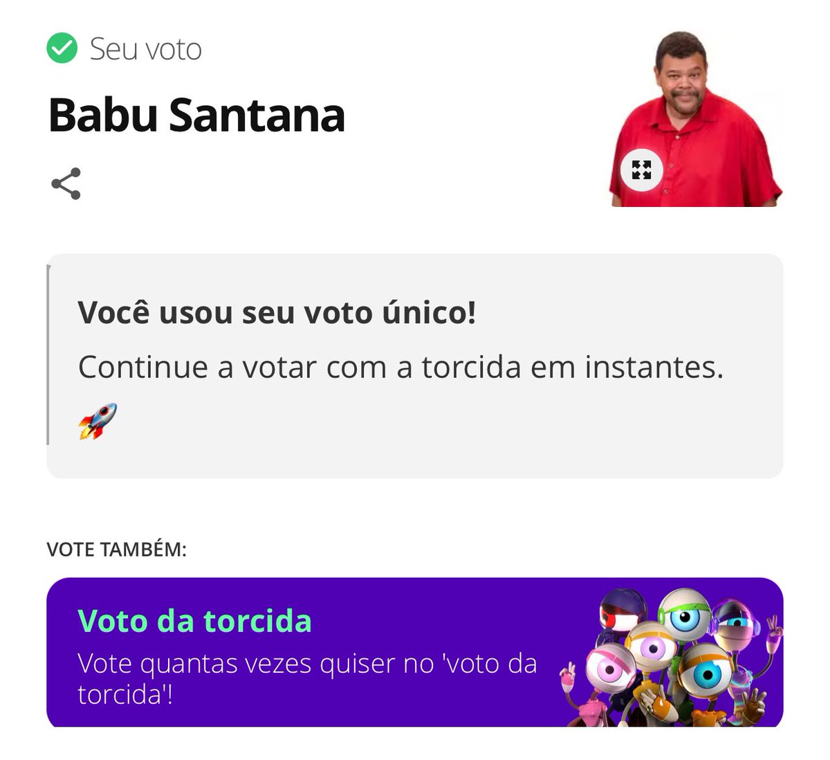 vinistzz's tweet photo. E como já dizia Ivy Moraes: “meu voto é no Babu. #ForaBabu #BBB26 https://t.co/xPnJk1DyOd