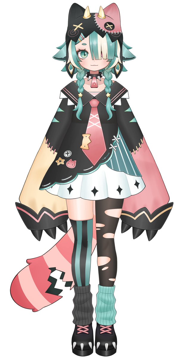 komosaur's tweet photo. reminder that you can get vtuber model art like this for 180 as the base price! second model cost around 500 in total! check out my vgen for more info :] https://t.co/0twjimQKOu