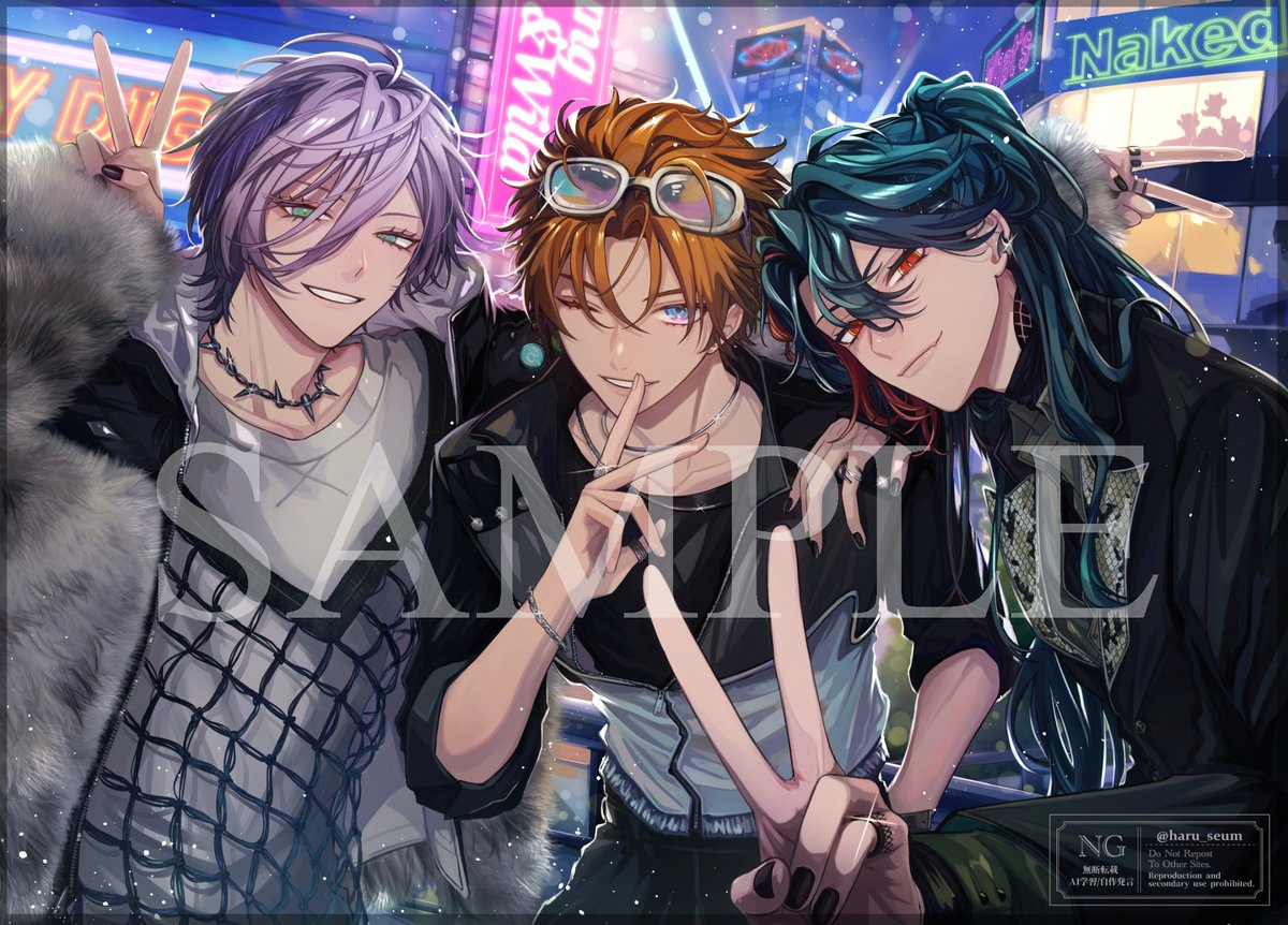 haru_seum's tweet photo. ✧お知らせ✧
この度、にじさんじ所属3SKMさんの2nd Anniversaryを記念した応援広告のイラストを担当させていただきました。素敵な機会をいただけてとても光栄です！詳細は引用ポストをご覧ください▼ • ⊹ * . ⋆  ̟  .#3SKMART https://t.co/XOj4SK077O