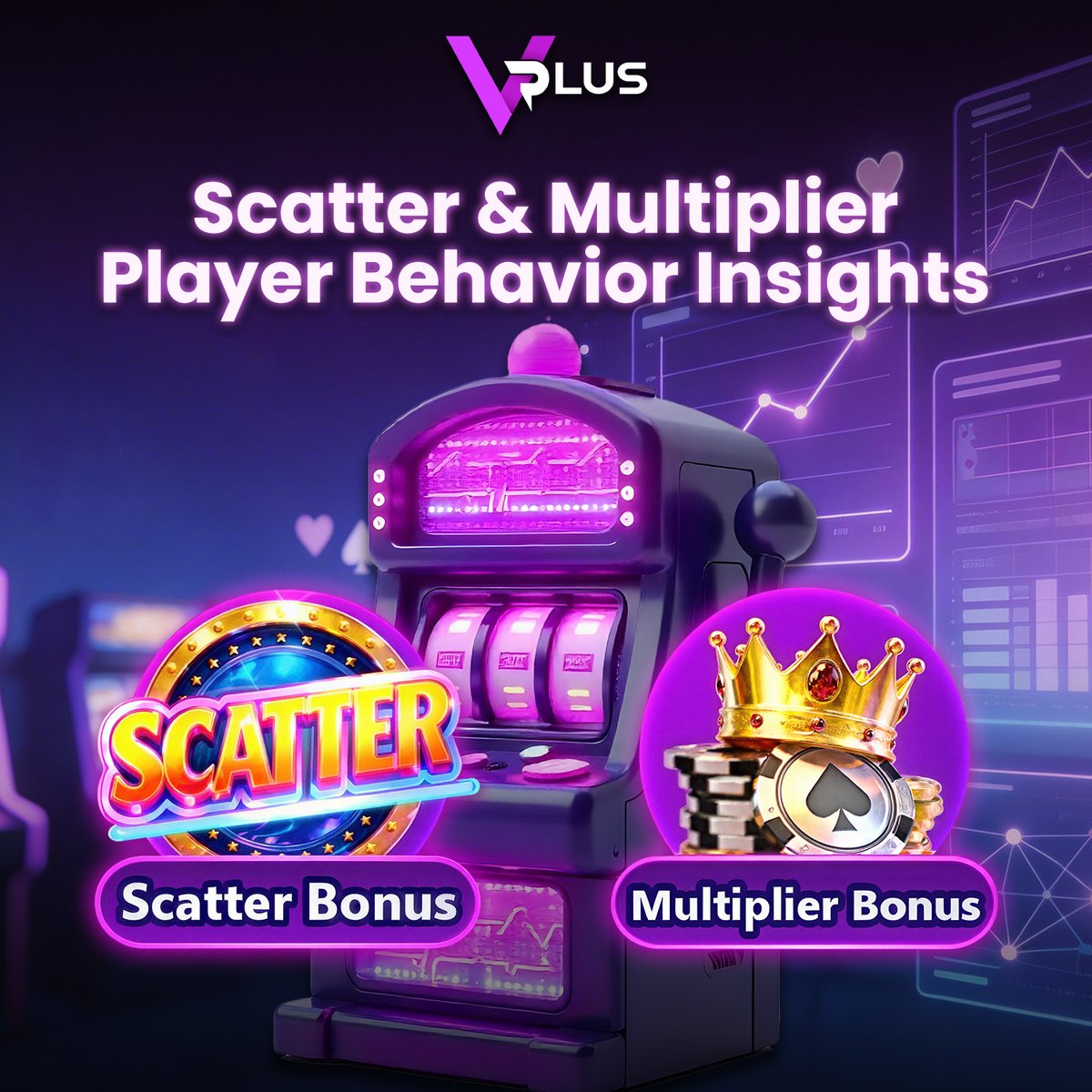 VPlusofficialhq's tweet image. 🎯 Scatter &amp;amp; Multiplier Insights

• Bonuses triggered at strategic intervals
• Analyze player betting &amp;amp; spin behavior
• Maximize interaction per spin
📊 Operators gain actionable insights to refine campaigns and reward structures

#VPLUS #ScatterBonus #MultiplierBonus