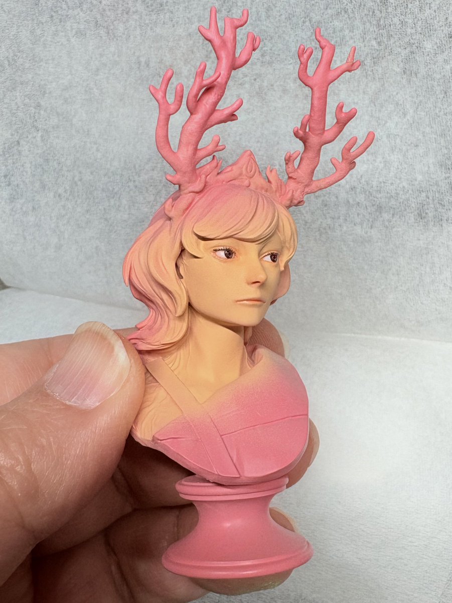 ベニカンムリ 標本wip
顔に赤みを差しました
美人さんですね😊
#ゆとりジェダイ