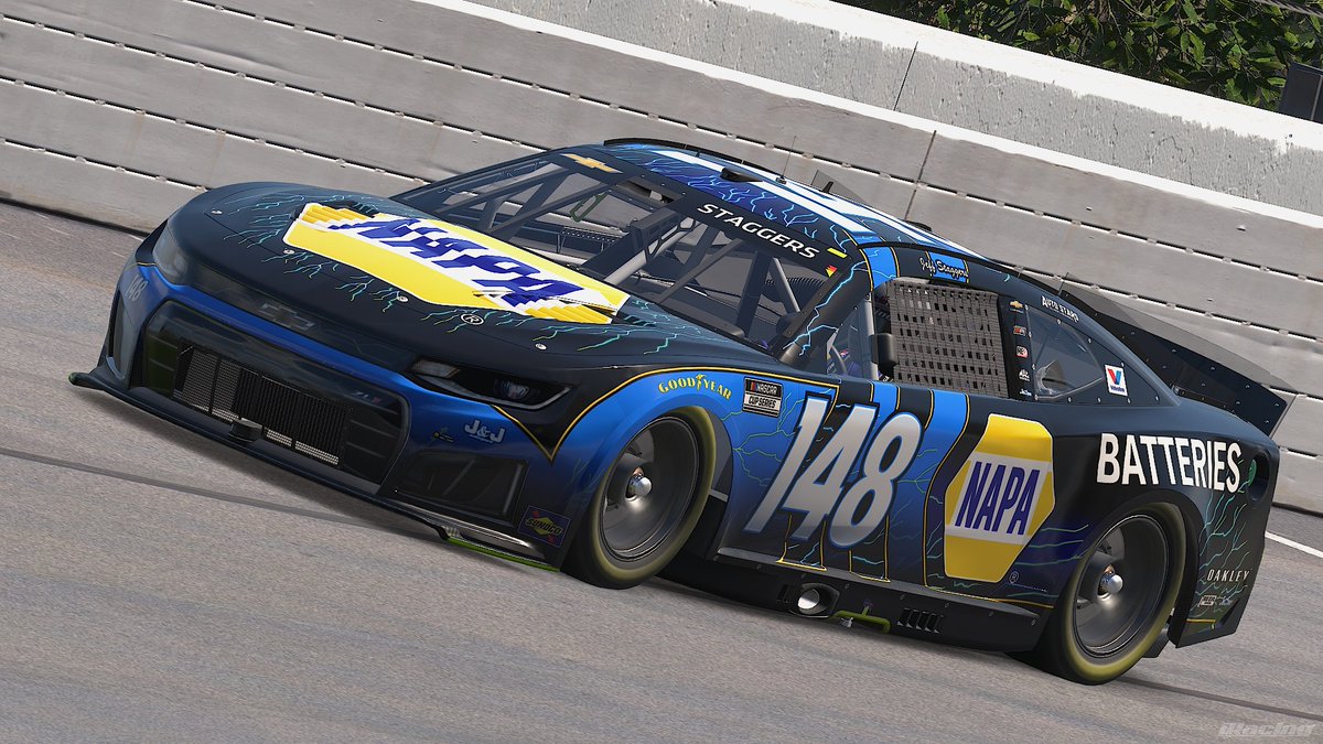 design_JSR's tweet photo. did this #iRacing paint up for Jeff Staggers on the NASCAR NextGen car https://t.co/jeThD5mGN0