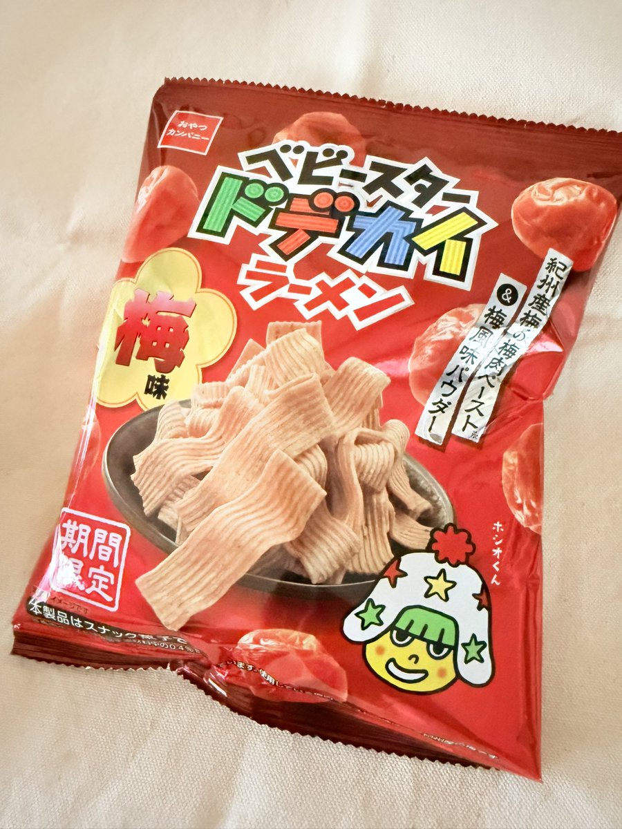 梅活🔴

ベビースター
ドデカイラーメン 梅味

うん、食感すき。
梅感はまぁまぁ。

梅パウダー売ってたら良いのにな…