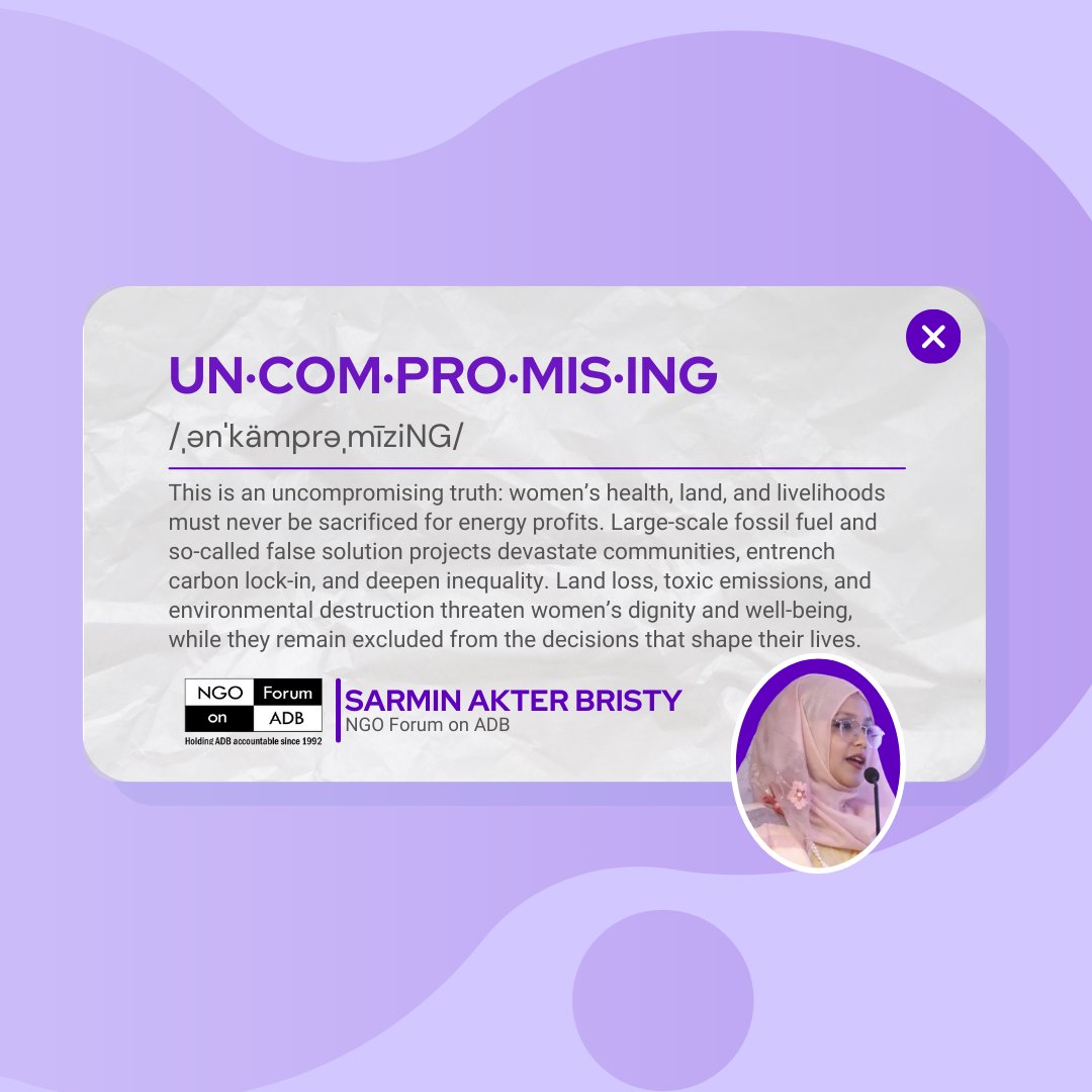 NGO Forum on ADB | #nofalsesolutions ✊ tweet media