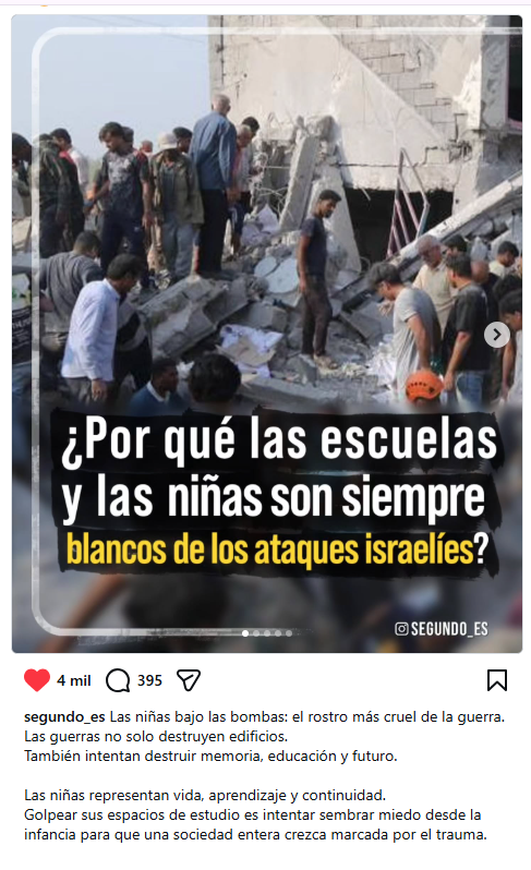 ro67530's tweet photo. Porque israel ataca una escuela de niñas ? 
Porque las niñas de hoy seran madres mañana y eso es lo que #IsraelTerroristState y #NetanyahuWarCriminal son como los nazis de Hitler evitar que tengan hijos mañana https://t.co/PsdZwQ5zNw
