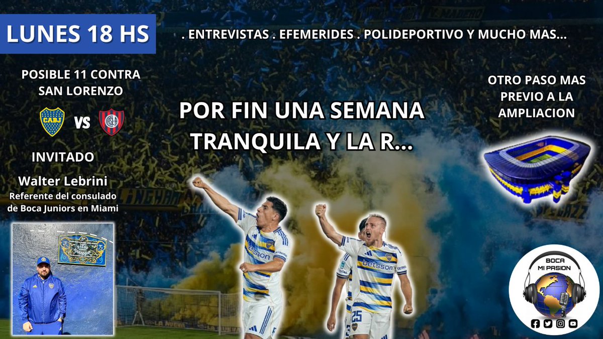 LOS ESPERAMOS HOY DE 18 A 19 HS EN VIVO POR NUESTRO FACEBOOK Y CANAL DE YOUTUBE youtube.com/watch?v=NXJmXr…