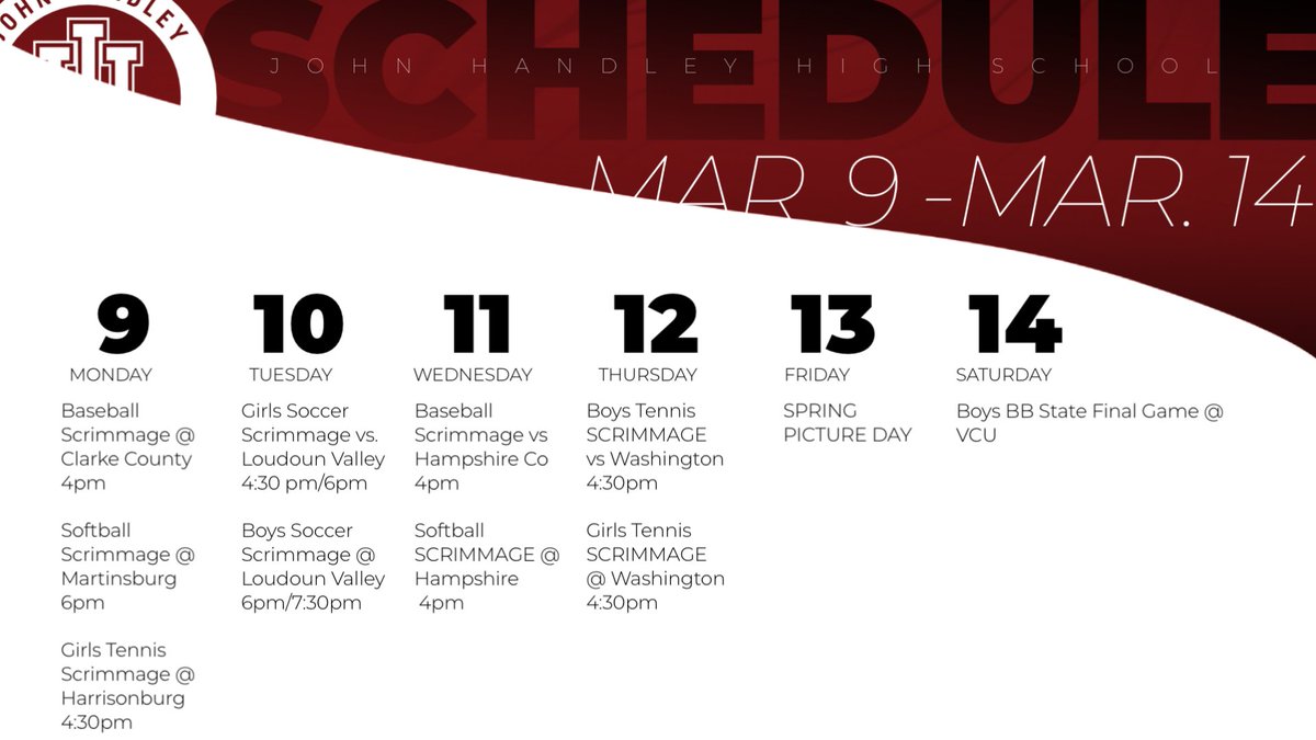 John Handley Athletics & Activities tweet media