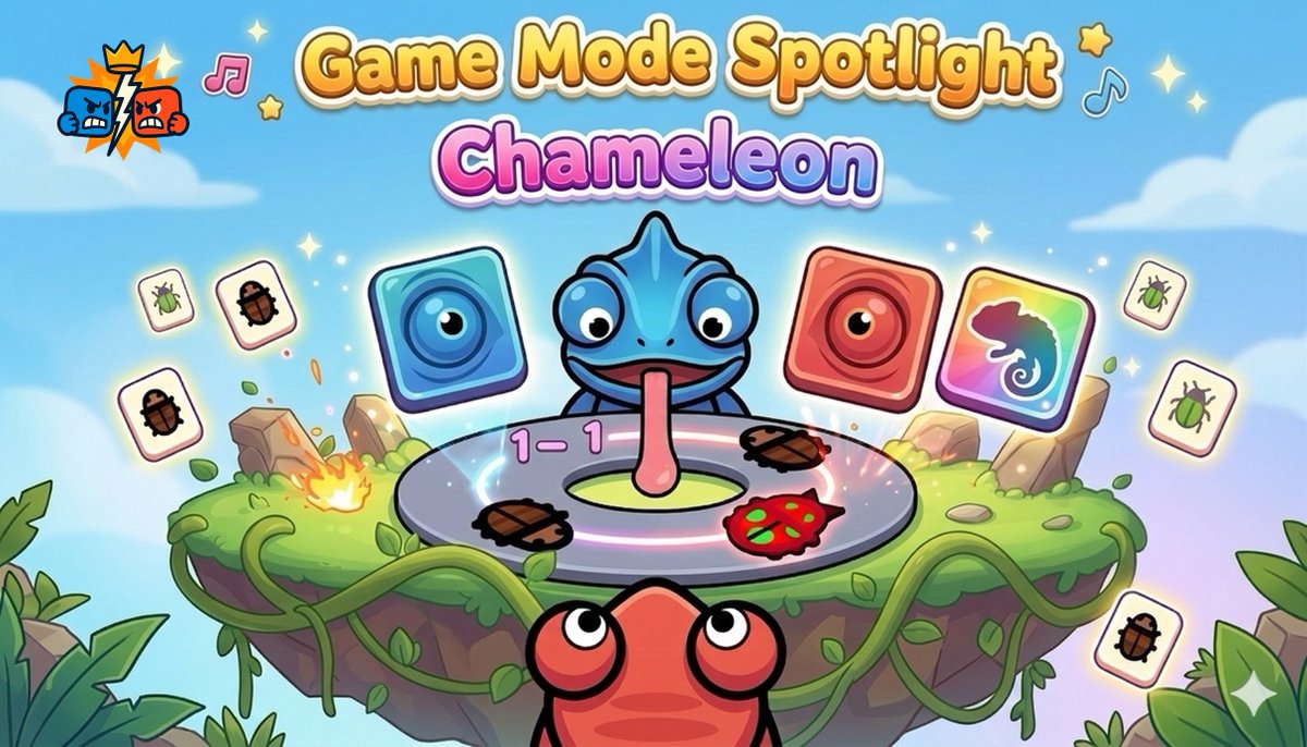 Faceoffarcade's tweet photo. 🔥 New Month Brings a New Challenge

Say hello to Chameleon — the newest game mode in Face-Off Arcade.

Tap to catch prey and be the first to reach 10 captures.
Miss your timing… and your opponent takes the lead.
Blink and you might lose.

Ready to test your reflexes? ⚡
https://t.co/GFk2GP0OcR
