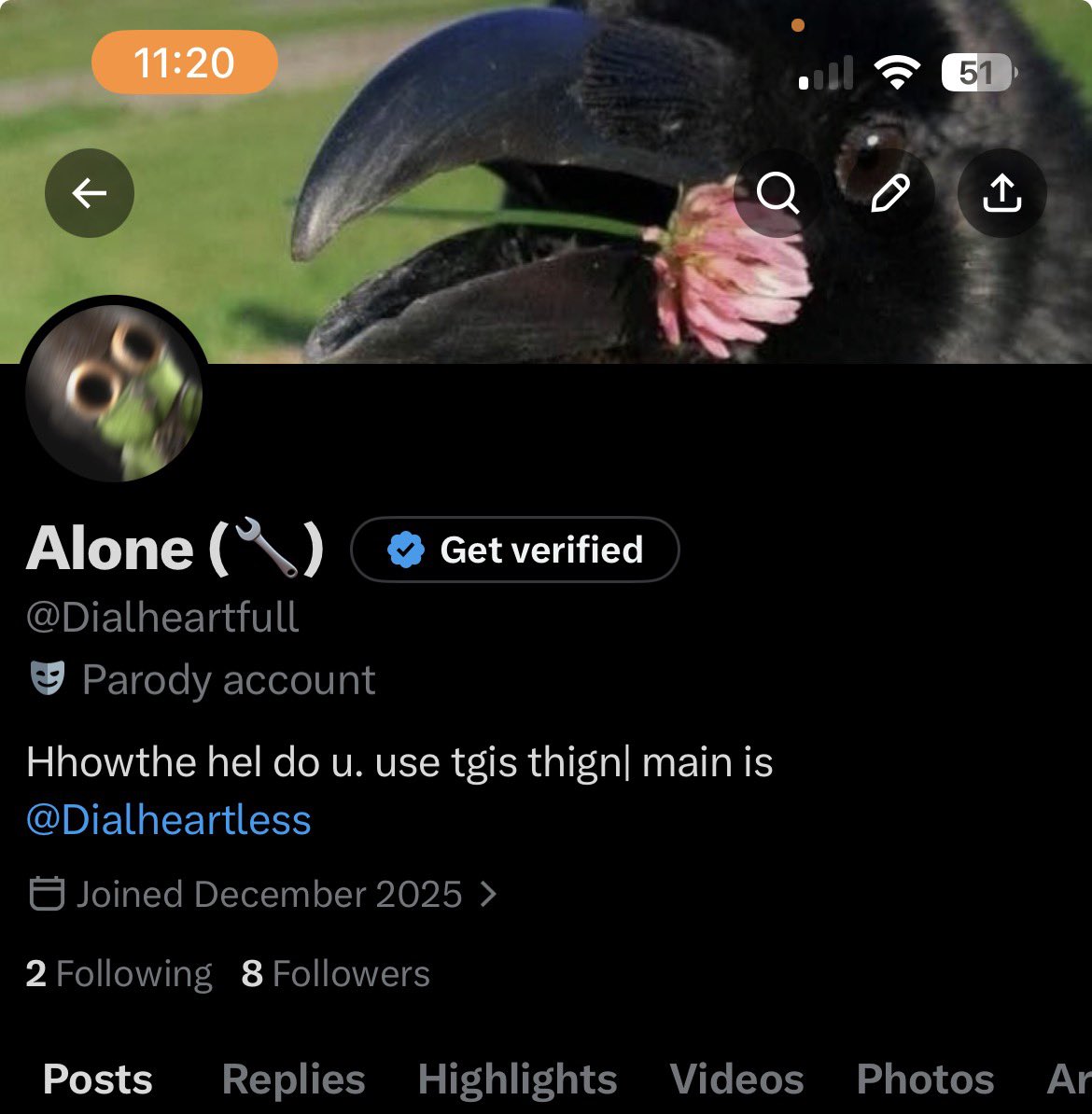 ok fuck it <a href="/Dialheartfull/">Alone (🔧)</a> Alone parody account here