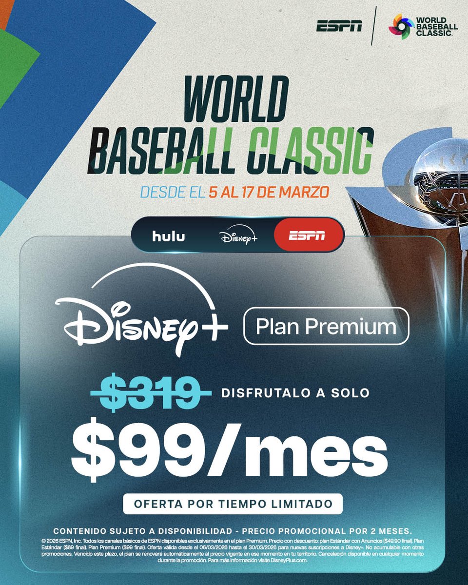 🚨 ¡HABEMUS PITCHERS ABRIDORES PARA MAÑANA! 🚨

🇲🇽 Manny Barreda y Paul Skenes iniciarán el juego de México contra Estados Unidos en el Clásico Mundial de Béisbol 🇺🇸

No te lo pierdas por ESPN y #DisneyPlus Premium ⚾