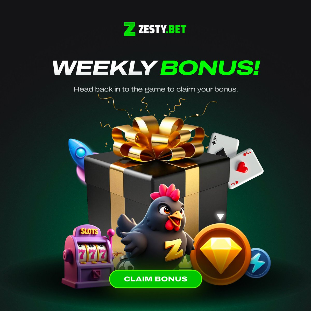 A small reminder, your weekly cashback is ready to claim.