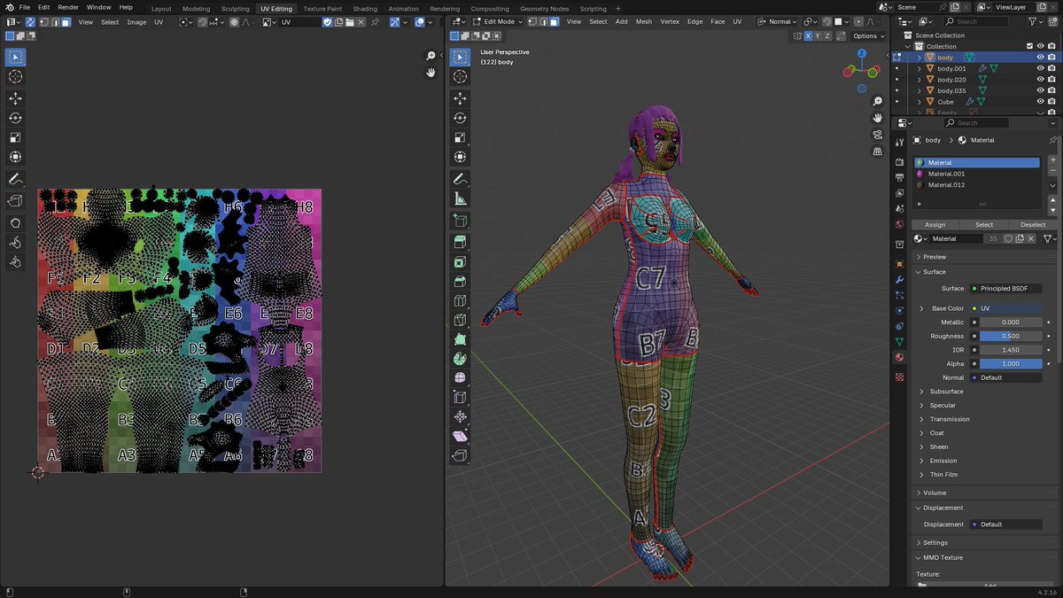 runge_r's tweet photo. UV map #UVmap #blender https://t.co/1HI5pSdCz3