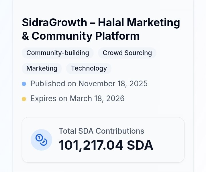 Sidra_analyst's tweet photo. Dear @sidrachain,

We would like to remind you that there are only 8 days left before the project review.

We are counting on your commitment to provide a platform that will allow each project CEO to benefit from a skilled marketing team, enabling them to achieve their visibility and credibility goals. This same platform will offer investors the opportunity to make an informed decision before committing their funds.

Our goal is to build a strong ecosystem by supporting your vision.

https://t.co/w4FeuCWzdR

#sidrafamily 
#HALAL 
#startupsupport