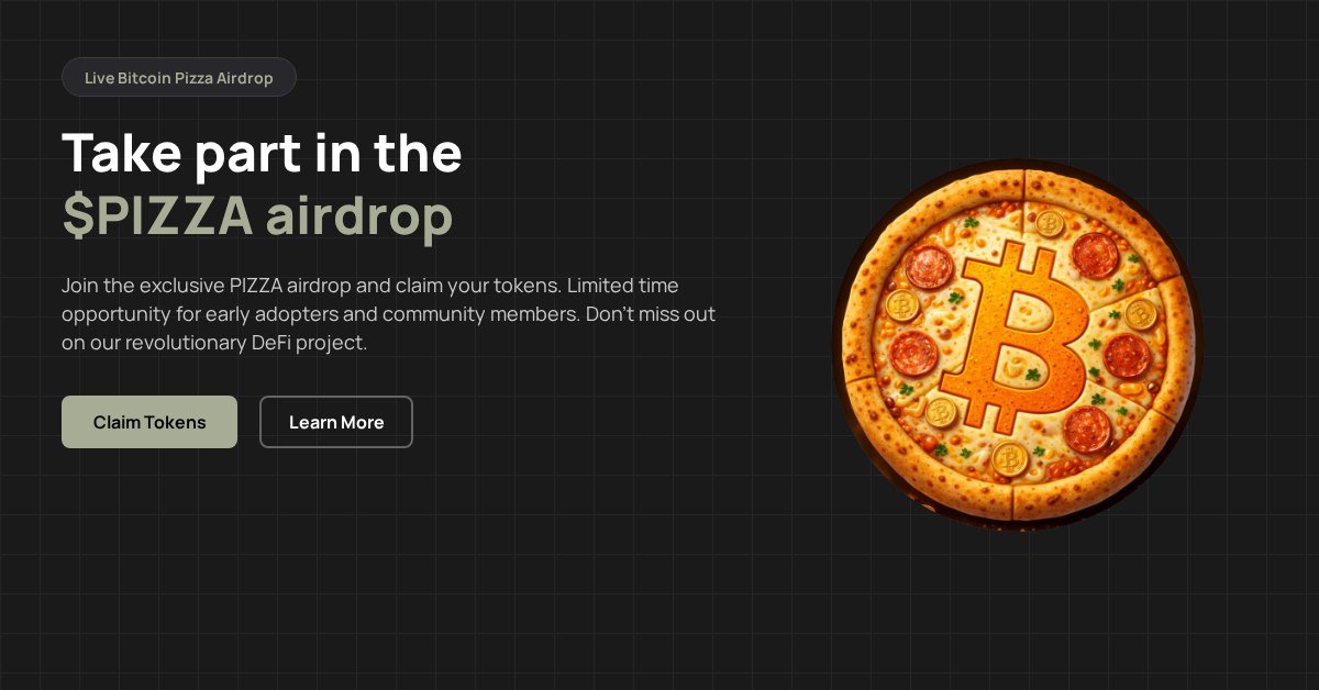 GrinyNabil's tweet photo. DROPS ALERT: $PIZZA is now live!
This is exclusively for community members.
Hurry, it's first-come, first-served—don't miss out!

https://t.co/kZw5yqTs3x https://t.co/x0rflDH9ow