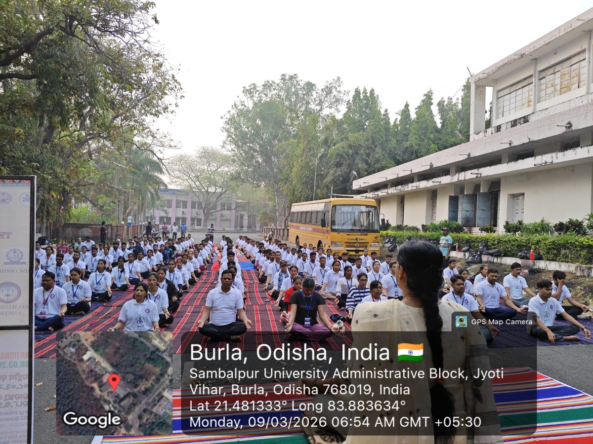 nssbbsr's tweet photo. Yoga practice during National Integration Camp organised by Sambalpur University, Sambalpur, Odisha
#NSS #niccamp2026 #youthempowerment #nationalintegrationcamp https://t.co/bcC2rEcuiR