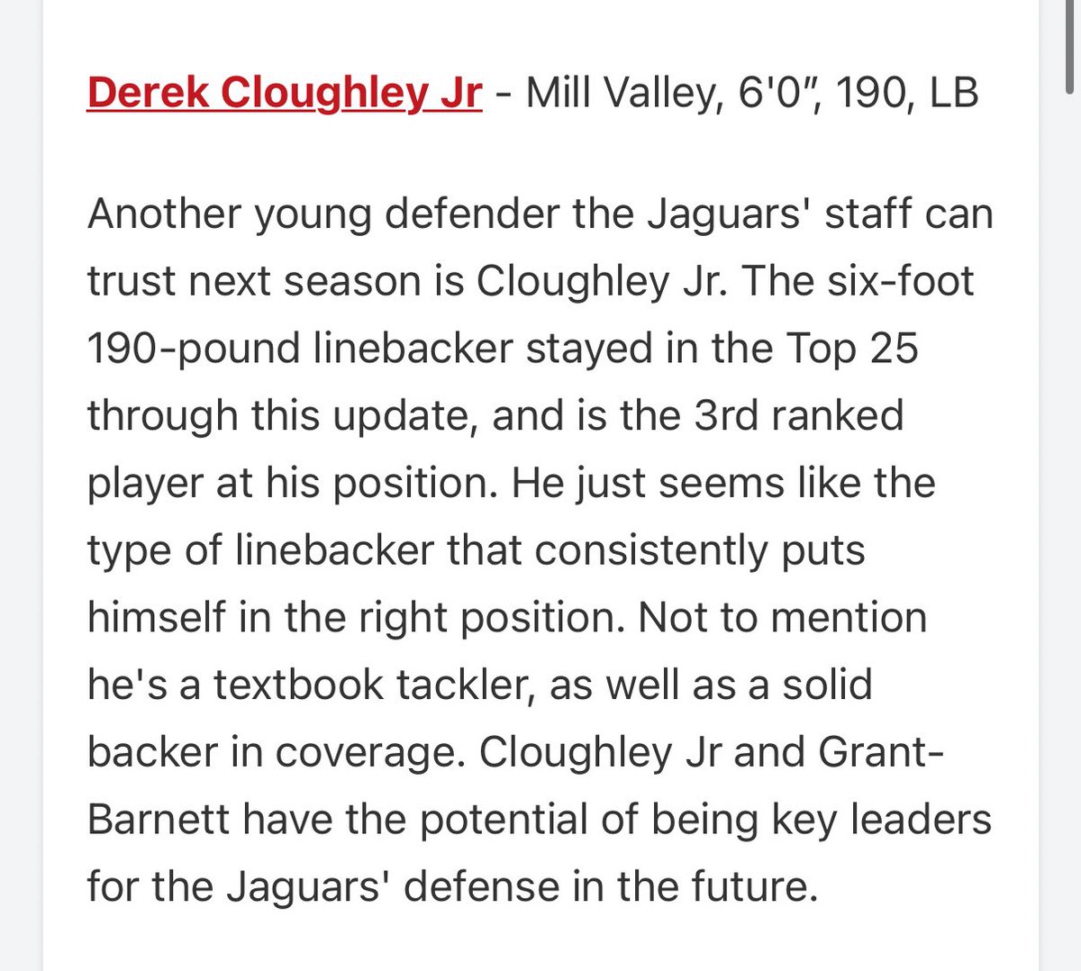 DerekcJr_29's tweet photo. Thank you for the wright up @BernalPRZKs I greatly appreciate it!! @MVJaguar @MVJagRecruiting https://t.co/43mui2eXEN