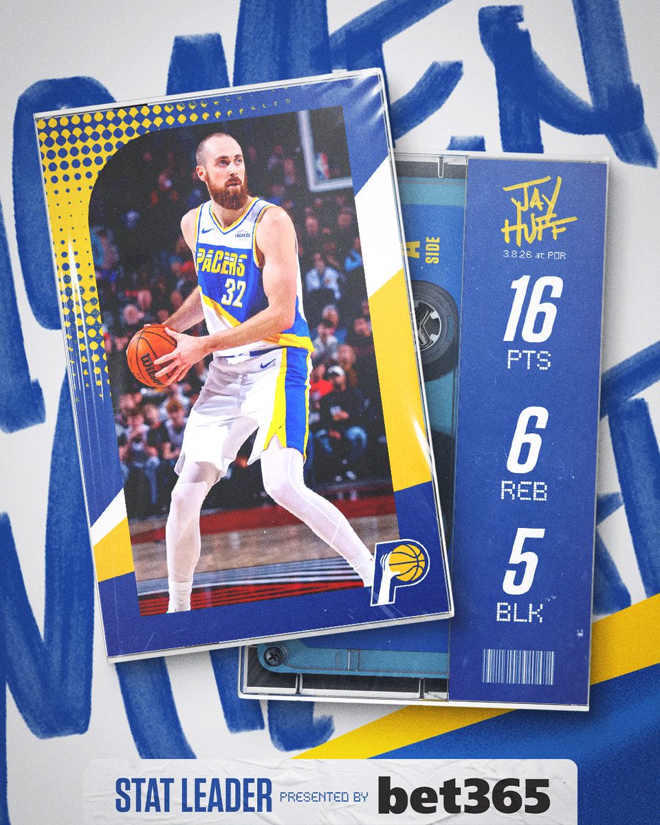 5 blocks for Jay Huff against the Trail Blazers