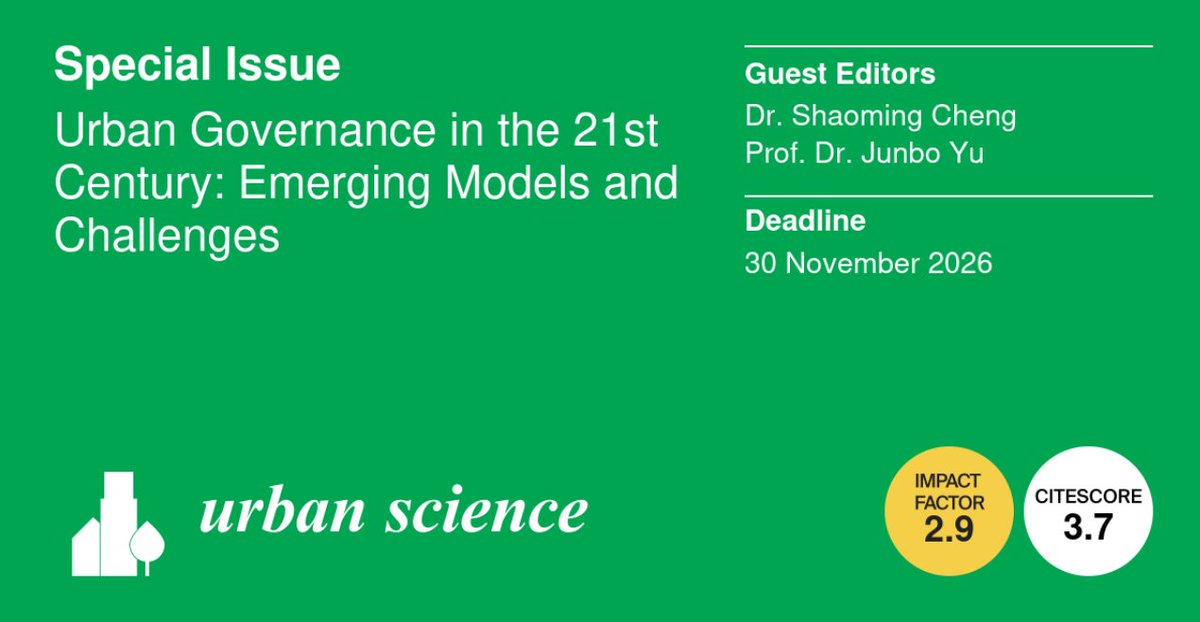 MDPI Environmental & Earth Sciences tweet media