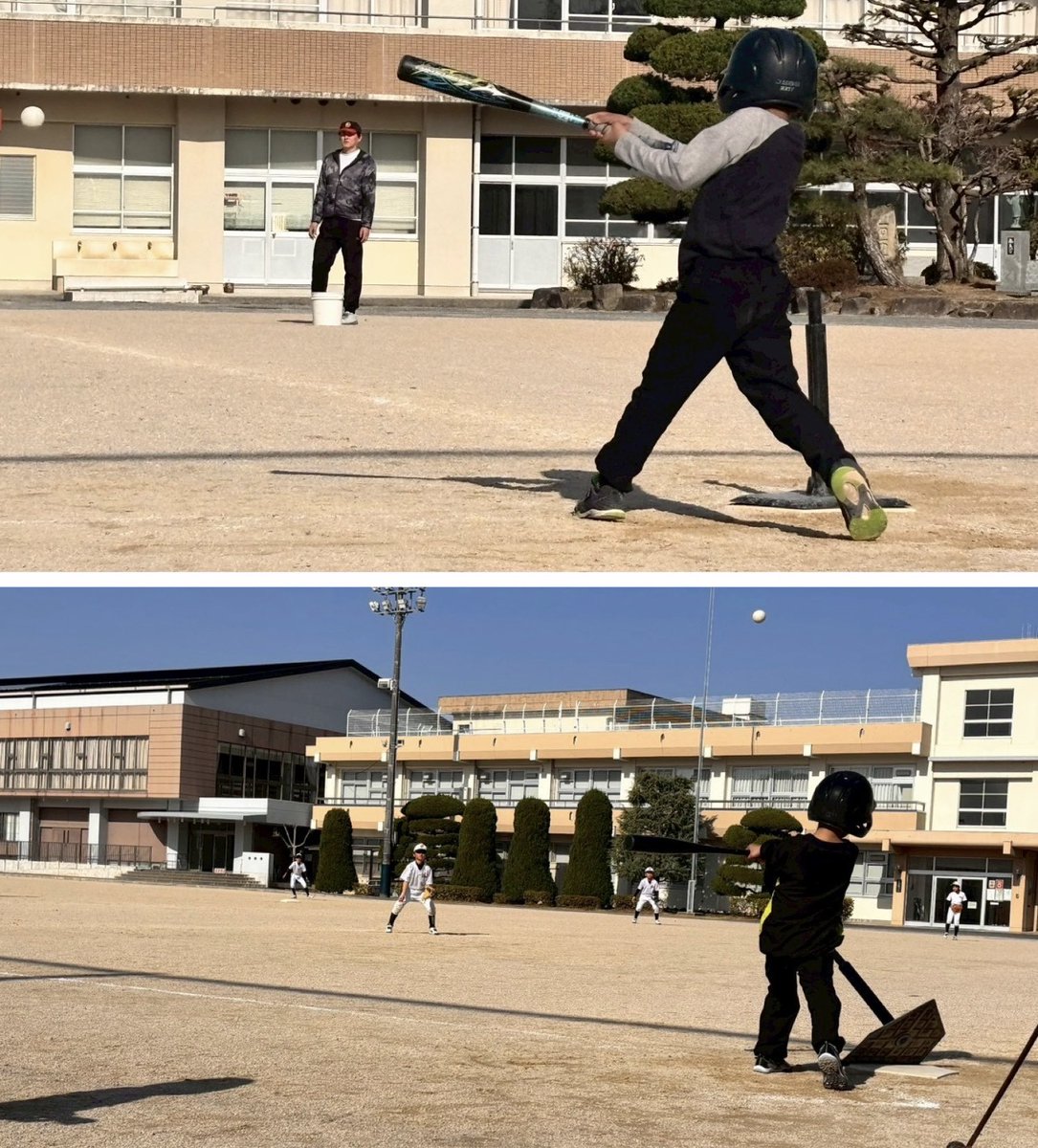 shin42578's tweet photo. ⚾️ティーバッティング野球体験会⚾️
2/28(土)、3/1(日)の二日間、大歳小で開催しました😄天気もよく、遊びに来てくれたお友達と野球を楽しみました🤗
暖かくなってきたら企画するので、また遊びに来てね‼️
ジュニアのみんな、保護者の皆さま、準備に手伝い、ありがとうございました😊 https://t.co/AgWTJFDrlk