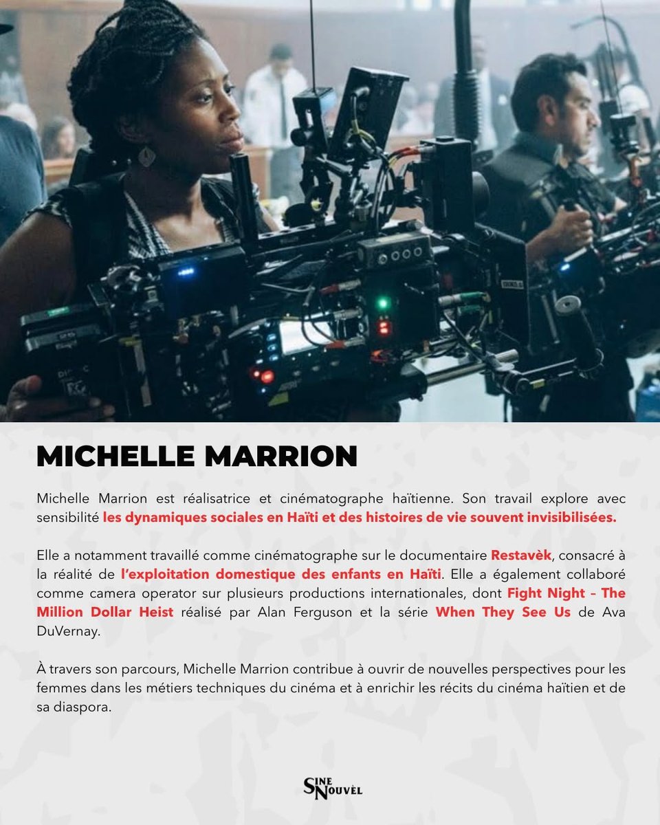 sinenouvel's tweet photo. À l’occasion de la Journée internationale des droits des femmes, SineNouvel met à l’honneur trois femmes haïtiennes qui font rayonner notre culture et contribuent à l’avenir du cinéma haïtien.

Nous vous invitons à les (re)découvrir. https://t.co/wbvmDDVstz