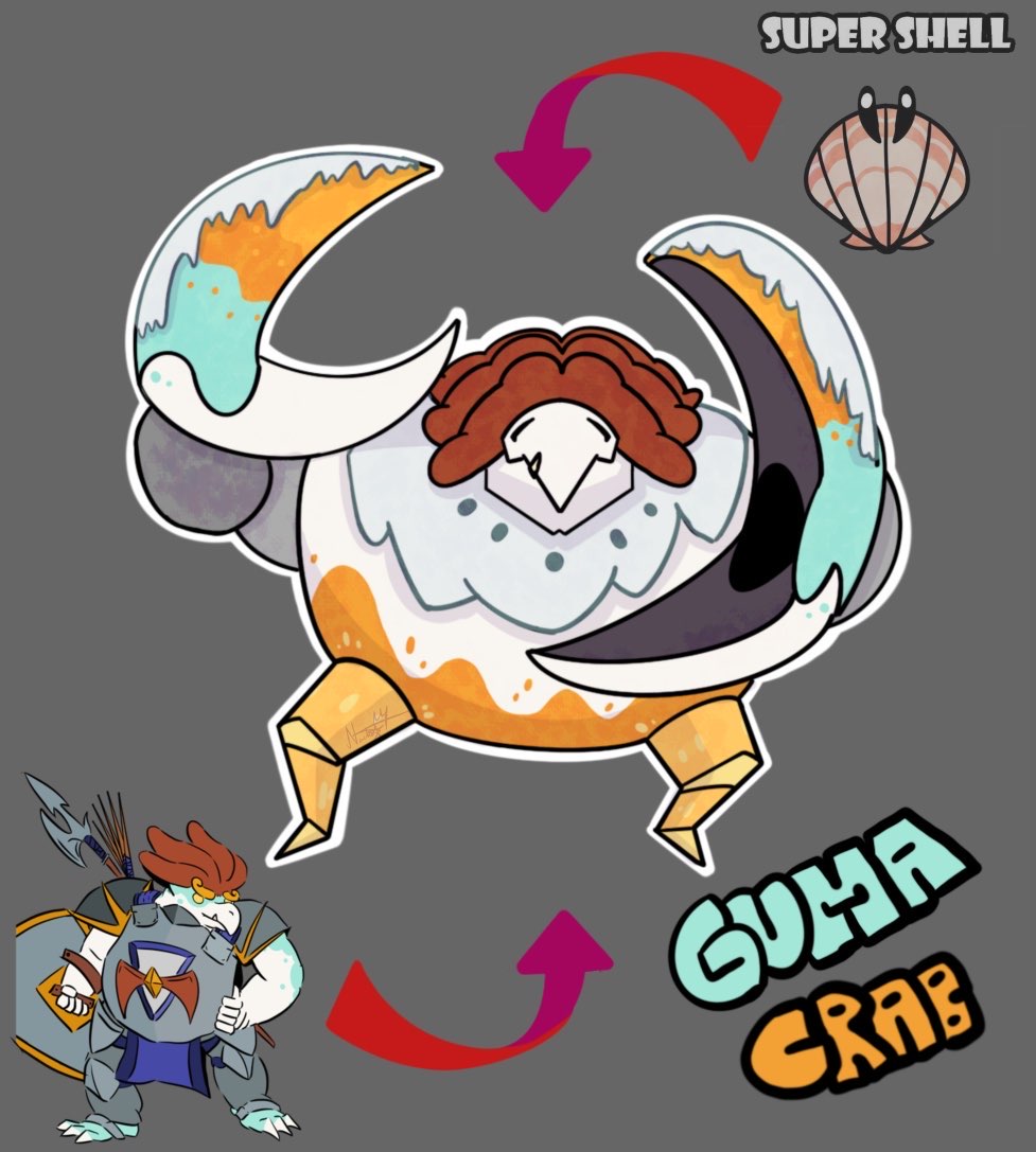 Light_Spell0's tweet photo. Guma crab
Un cangrejo Yeti :D
Haría a varios otros personajes con otros power ups de este estilo solo difrutar 
#DnD #Fanart #SuperMarioBros https://t.co/Svnc3A796Z