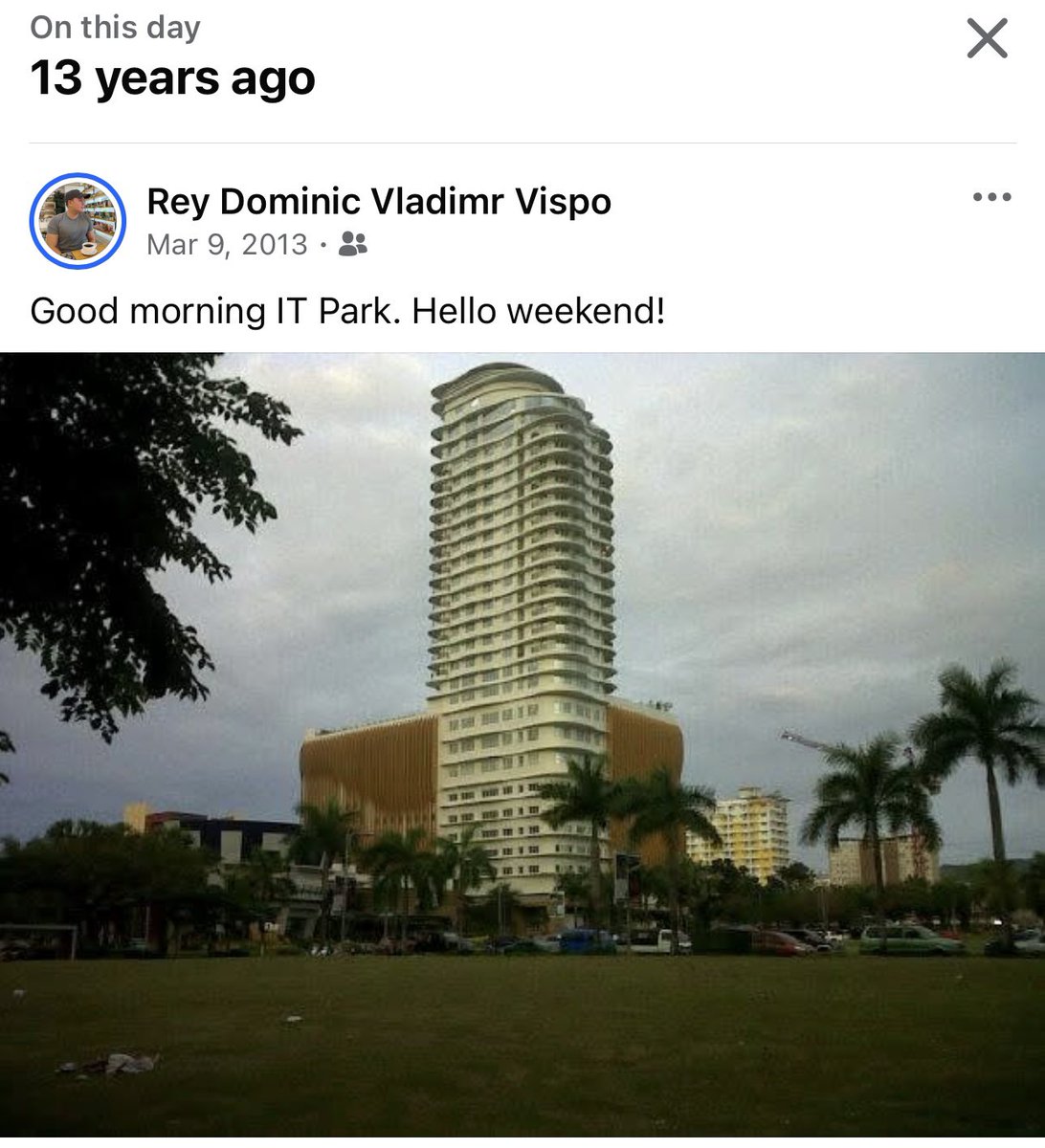 ivladimr's tweet photo. Back when you could still count the buildings in IT Park. #MemoryLaneMonday https://t.co/3FkoPIY2z1