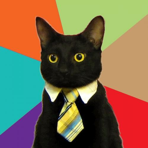 Just a cat, in business, with a tie.

- Emilio

knowyourmeme.com/memes/business…

business-cat.fun

CA: Krz7gvxgoyS95euSdA6JLPED8ZwjrE8GTH1nKdipump