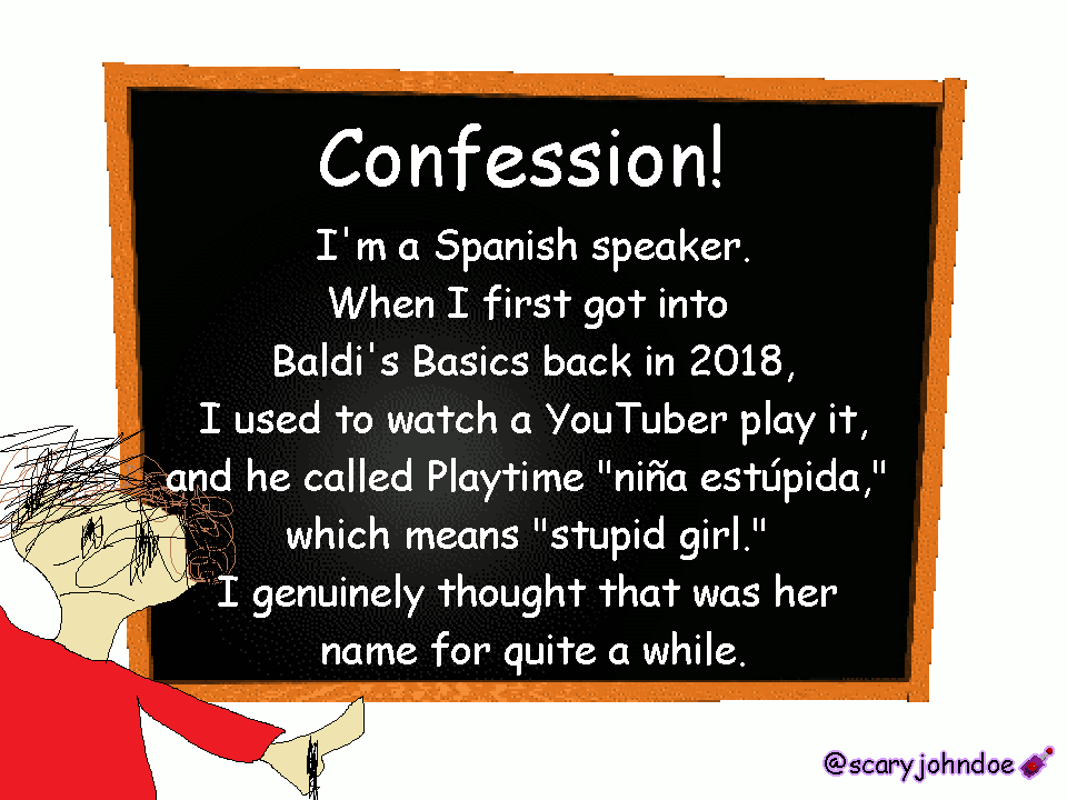 Baldi's Basics Confessions! tweet media