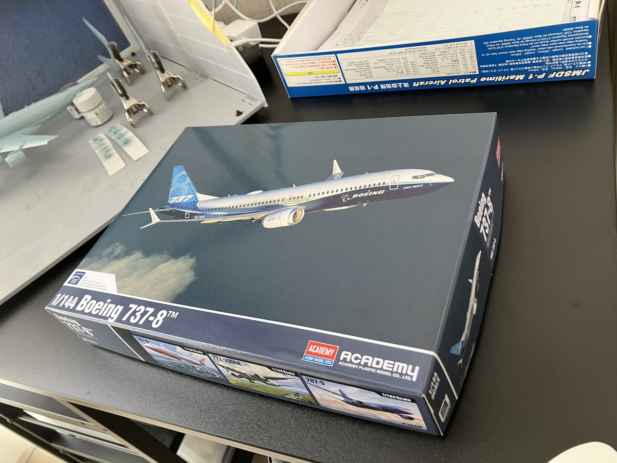 注文していた737MAXが届きました
箱の写真がかっこよすぎる