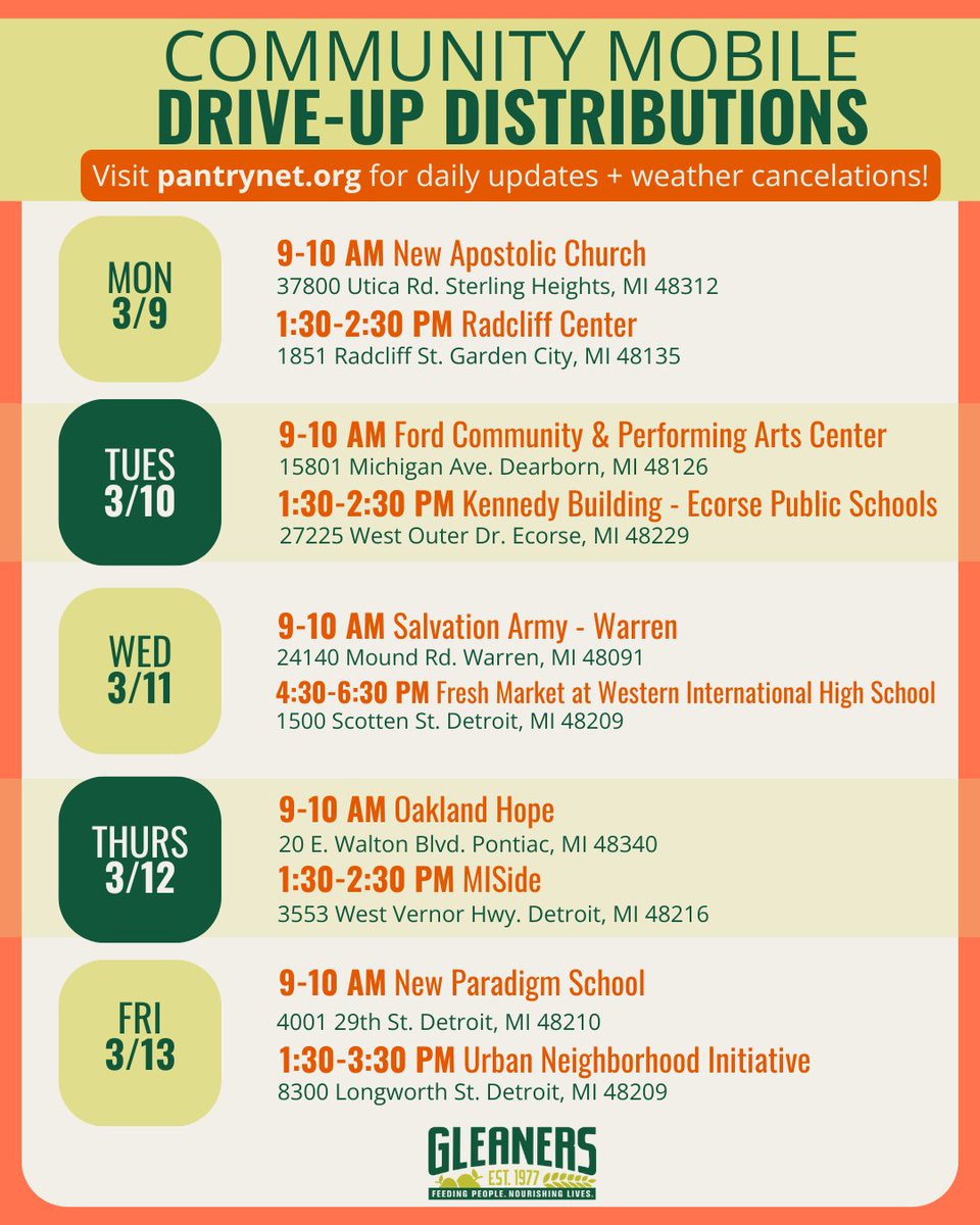 Gleaners Community Food Bank tweet media