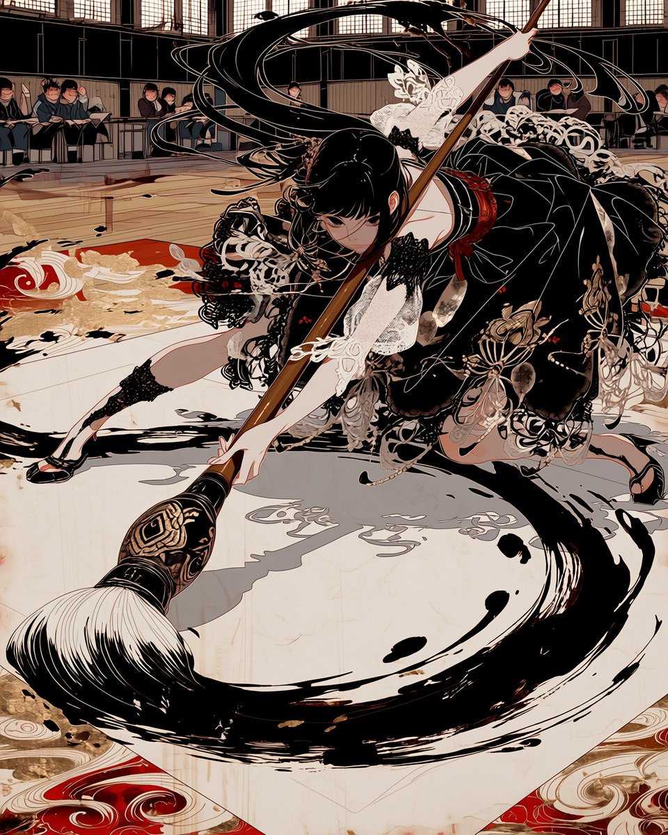 kurageanime's tweet photo. "一筆 / One Stroke" https://t.co/LeYqSlVob3