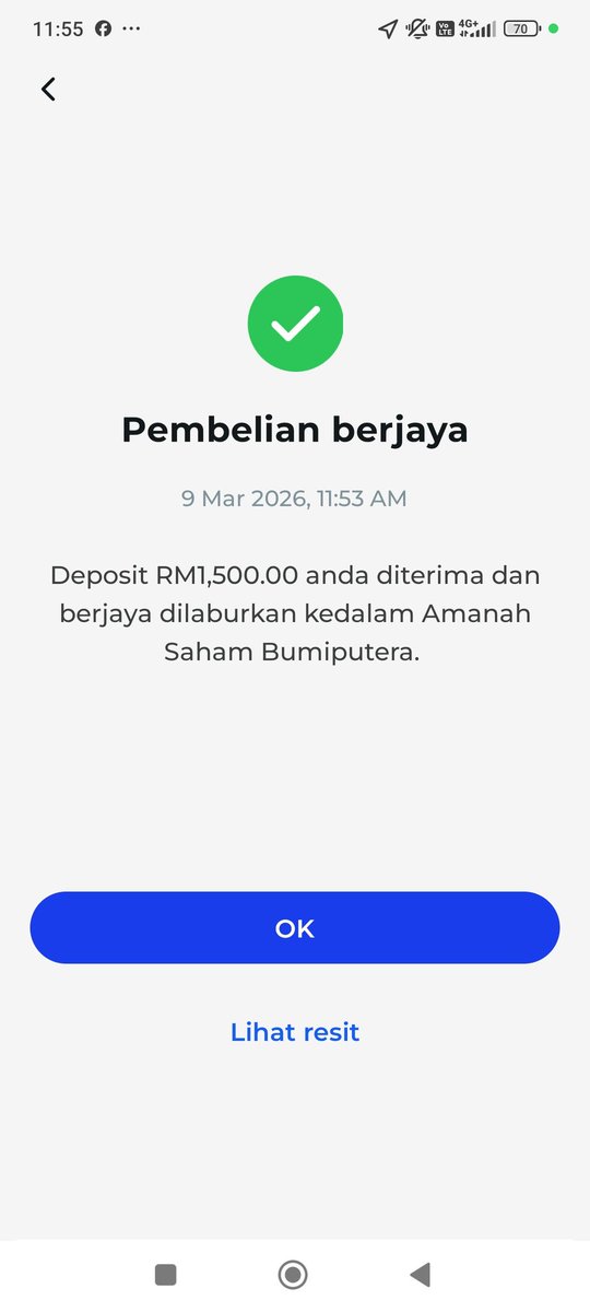 Bellanur24's tweet photo. Alhamdulillah. Dapat gaji je terus simpan dalam #ASB. Raya x leh boros sangat. Banyak benda penting nak kena bayar. Kalau ikut nafsu, kering sekelip mata je rasanya. Tapi lepas raya banyak nak pakai duit. Alhamdulillah. Simpan sebab tahu, waktu Susah nanti xde orang nak tolong🥲 https://t.co/xCUABzjHFe