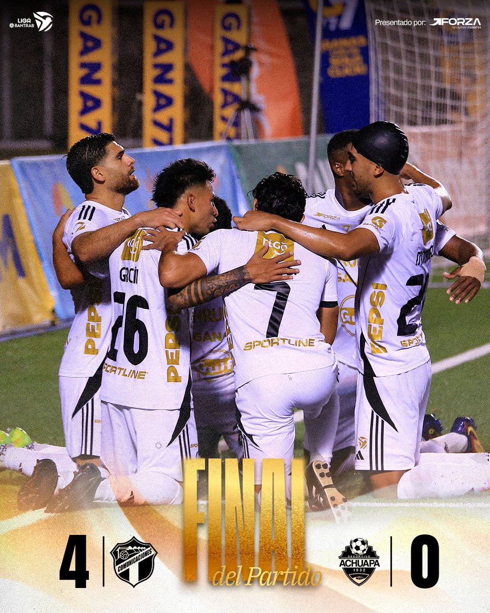 🏁 FINAL DEL PARTIDO
Comunicaciones FC ( 4 ) 🆚 Deportivo Achuapa ( 0 )

Presentado por: Forza Delivery Express

#VamosCremas | #Clausura2026