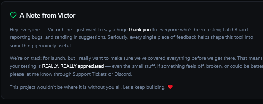 PatchBoard tweet media