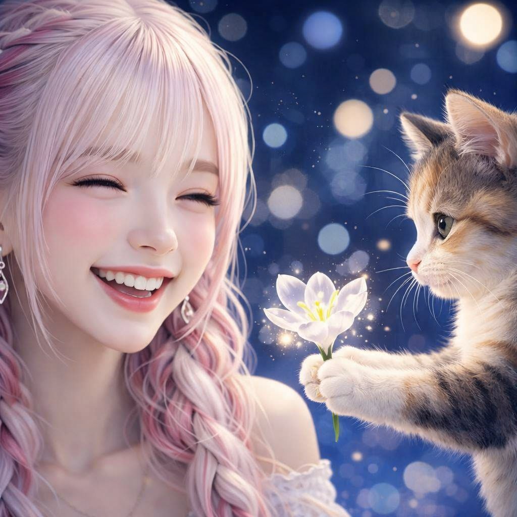 花と子猫の物語 tweet media