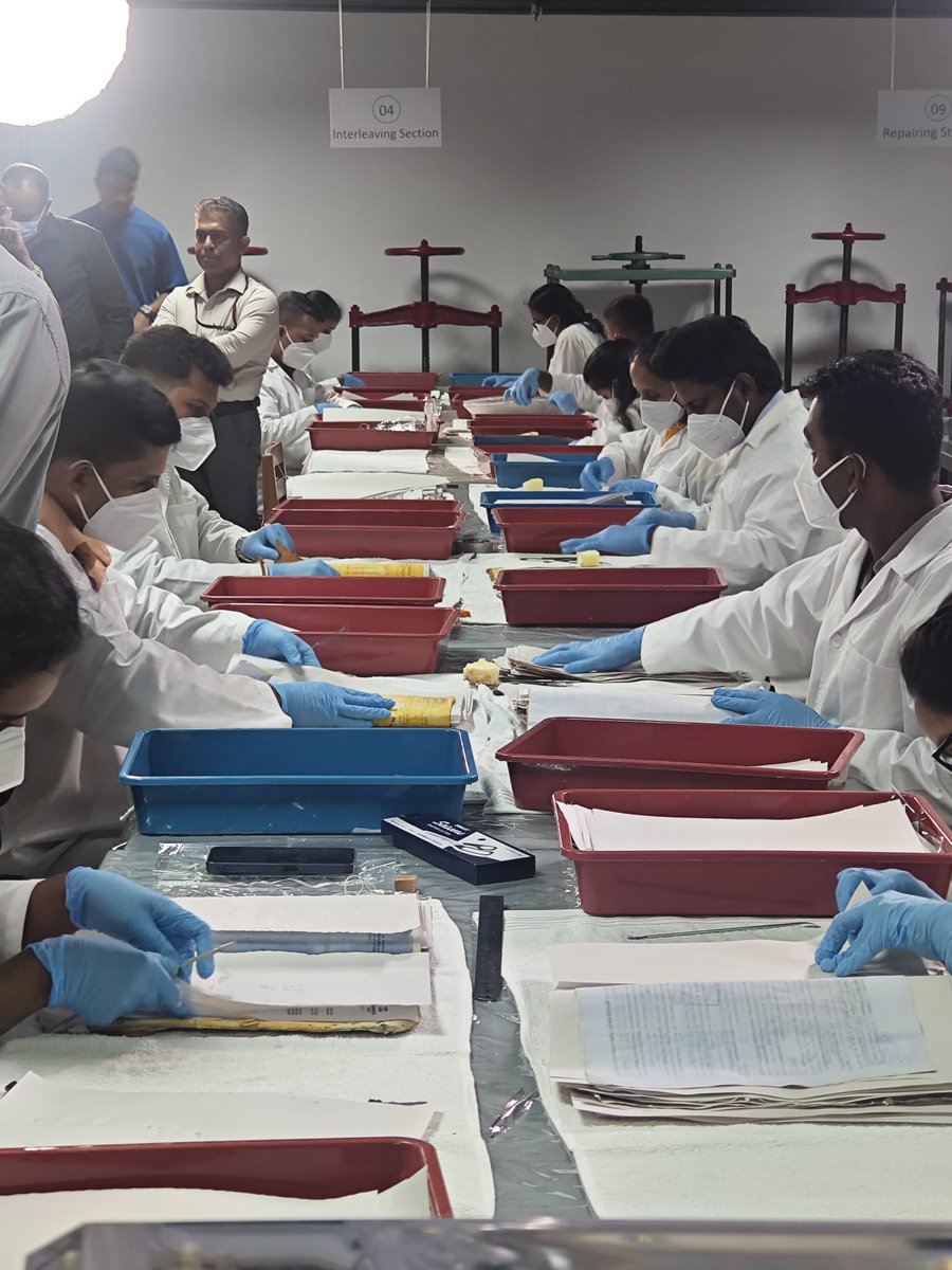 Cyclone Ditwah didn’t only damage homes &amp; roads. It also flooded thousands of historic records.

At the Department of National Archives, teams are recovering court documents from Kandy, preserving Sri Lanka’s legal history &amp; preparing them for future digitisation &amp; public access.